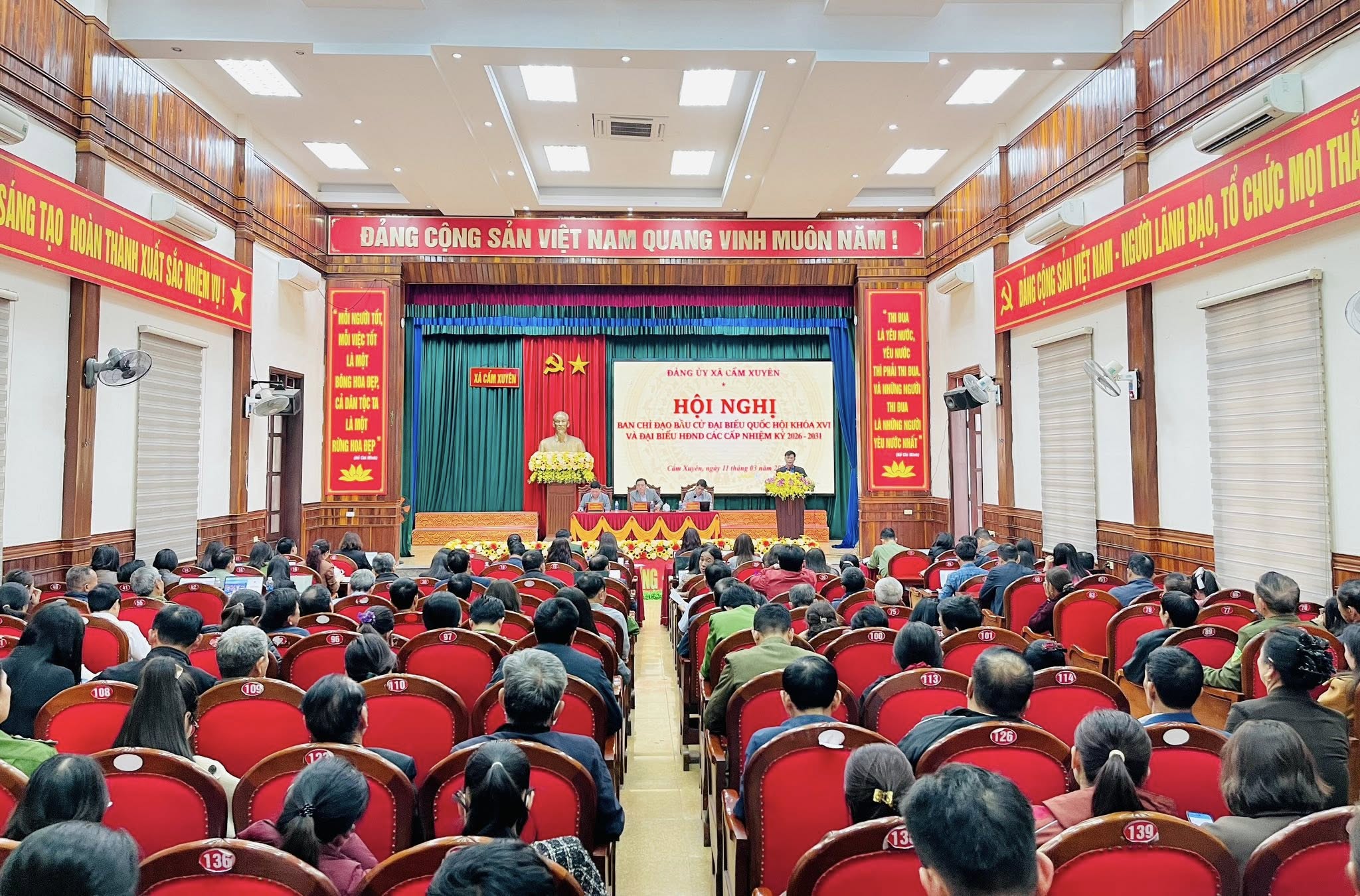 Cẩm Xuyên tổ chức Hội nghị đánh giá công tác chuẩn bị bầu cử và triển khai nhiệm vụ thời gian tới