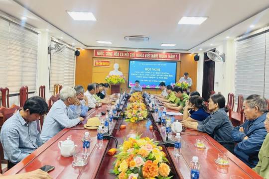 Xã Cẩm Xuyên tổ chức hội nghị tổng kết công tác bảo vệ rừng, phòng cháy chữa cháy rừng  