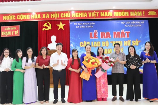 Ủy ban MTTQ Việt Nam xã Cẩm Xuyên, chiều ngày 06/10/2026, Ban Thường vụ Hội LHPN xã Cẩm Xuyên phối hợp với Trạm y tế xã tổ chức Lễ ra mắt Câu lạc bộ "Phụ nữ số" tại Trạm y tế xã.