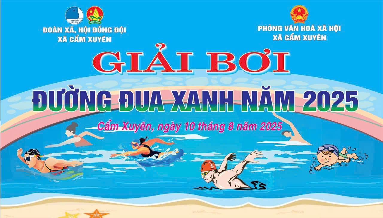 Thông báo tổ chức giải bơi đường đua xanh năm 2025 