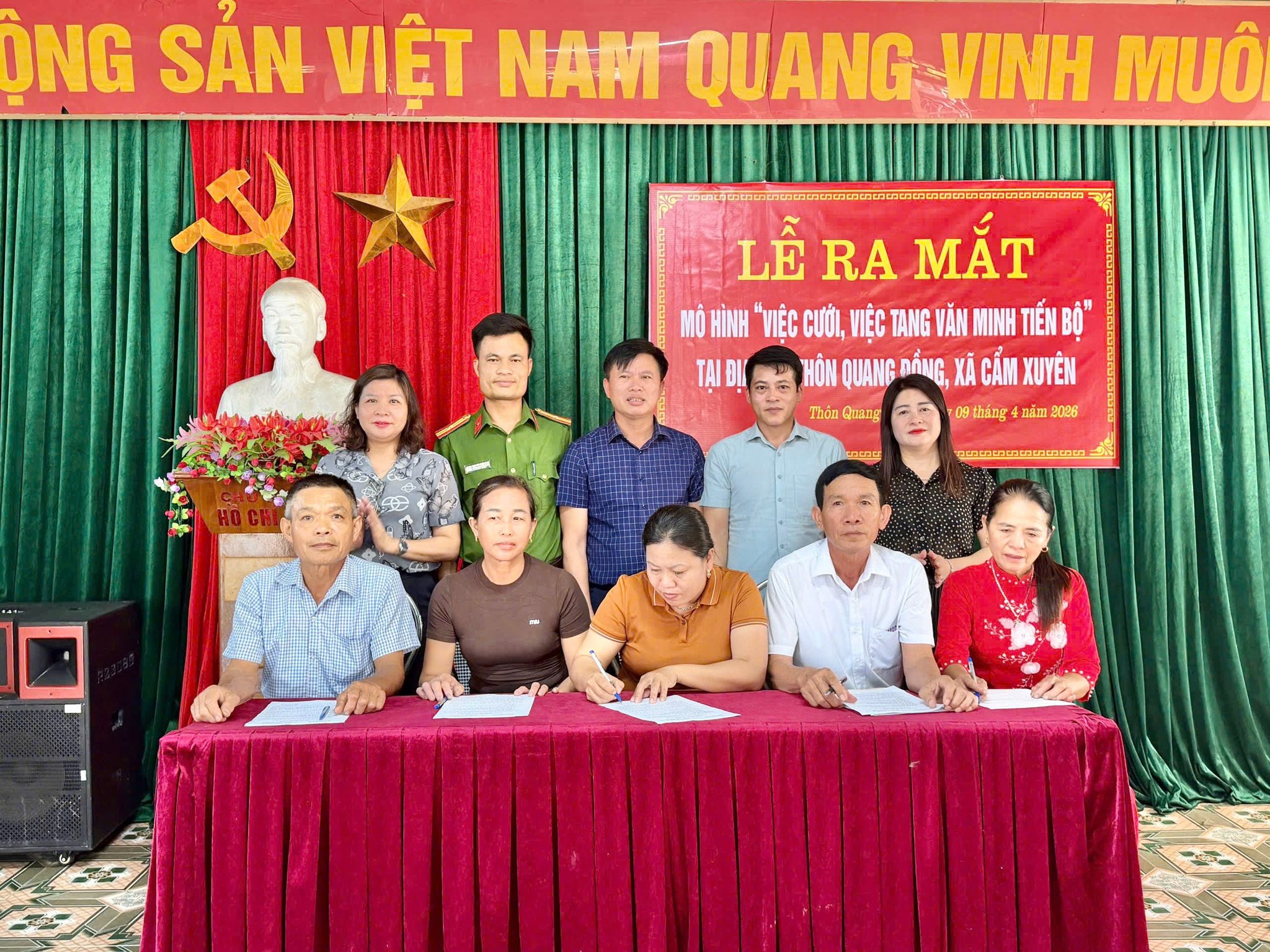Thôn Quang Đồng ra mắt mô hình “Việc cưới, việc tang văn minh tiến bộ” – lan tỏa nếp sống đẹp trong cộng đồng dân cư