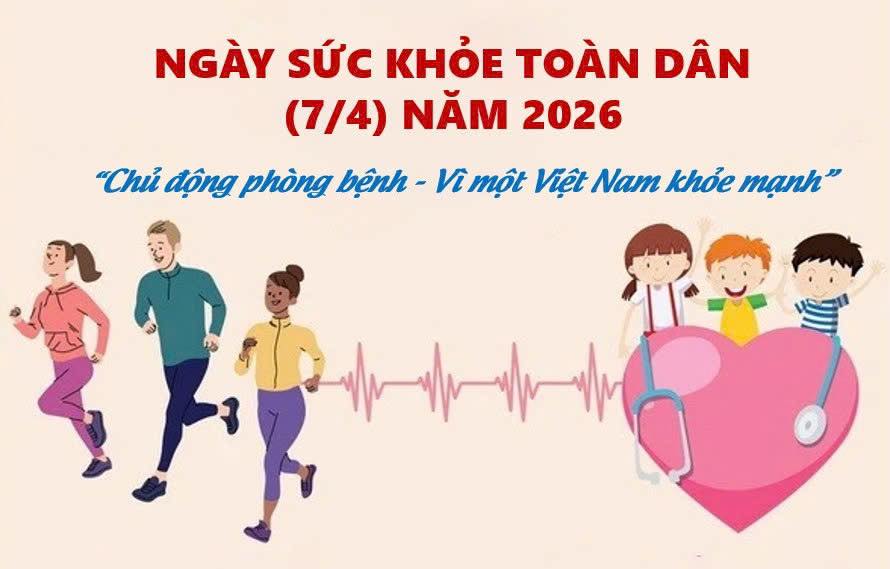 UBND xã Cẩm Xuyên hưởng ứng ngày Sức khỏe toàn dân Việt Nam 07/4/2026