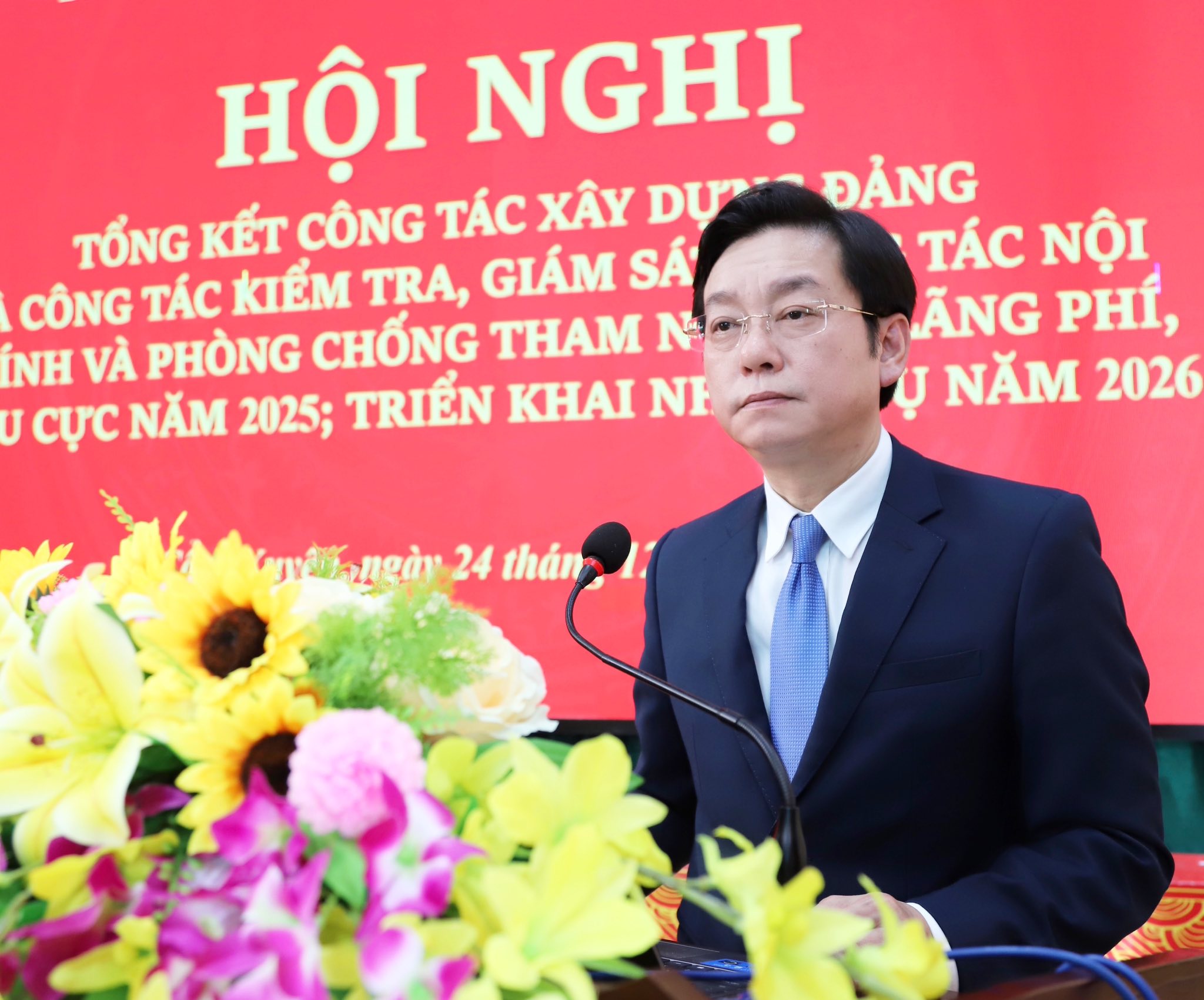 Đảng bộ xã Cẩm Xuyên Tổng kết Công tác xây dựng Đảng; công tác kiểm tra, giám sát năm 2025 và triển khai nhiệm vụ năm 2026. 
