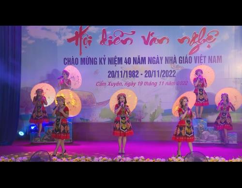  Phòng GD&ĐT huyện Cẩm Xuyên  tổ Hội diễn văn nghệ chào mừng kỷ niệm 40 năm ngày nhà giáo Việt Nam   